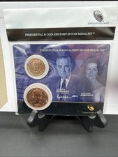 2015 Lyndon B. Johnson & Lady Bird Johnson Presidential & First Spouse Medal Set