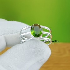 Peridot Gemstone 925 sterling silver handmade Gift Ring US size 5 to 13