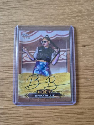 2020 Topps WWE NXT Roster - Bianca Belair /99 On Card Autogramm