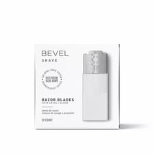 Bevel Safety Razor Replacement Blades, Doubled Edge, 20 Blades