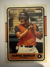 SAMUEL BASALLO 2025 ONYX VINTAGE BASEBALL BASE CARD ORIOLES PROSPECT
