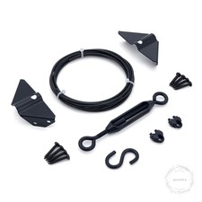 Durable Anti Sag Gate Kit for Wooden Fence, Anti-Sag Gate Support Cable Kit in