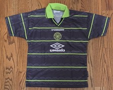 CELTIC 1998 1999 AWAY FOOTBALL SHIRT RETRO UMBRO JERSEY SIZE Youth 12/13 