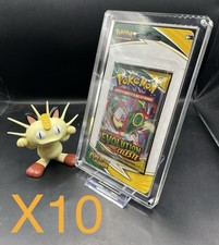 X10 Schutz Box in Acrylf&uuml;r Solo Blister Pokemon Karte