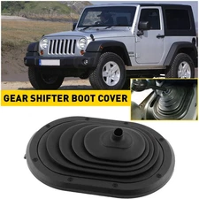 Car Manual Gear Trans Shifter Boot Cover Fits For 2007-2010 Jeep Wrangler 3.8L