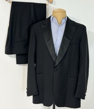 Brooks Brothers Est. 1818 Wool Hand Tailored Tuxedo Satin Peak Lapel 44L 38x32