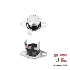 2Pcs KSD301 Thermostat 75 C/167 F Normally Closed Snap Disc Limit Temperature