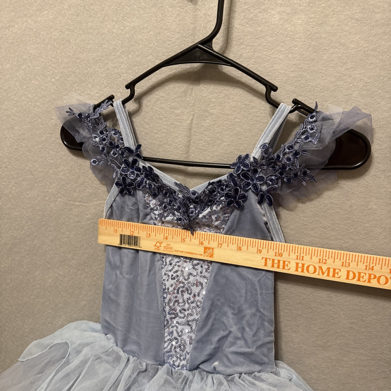 Weissman Dance Recital Costume Blue Girls Medium - image 10