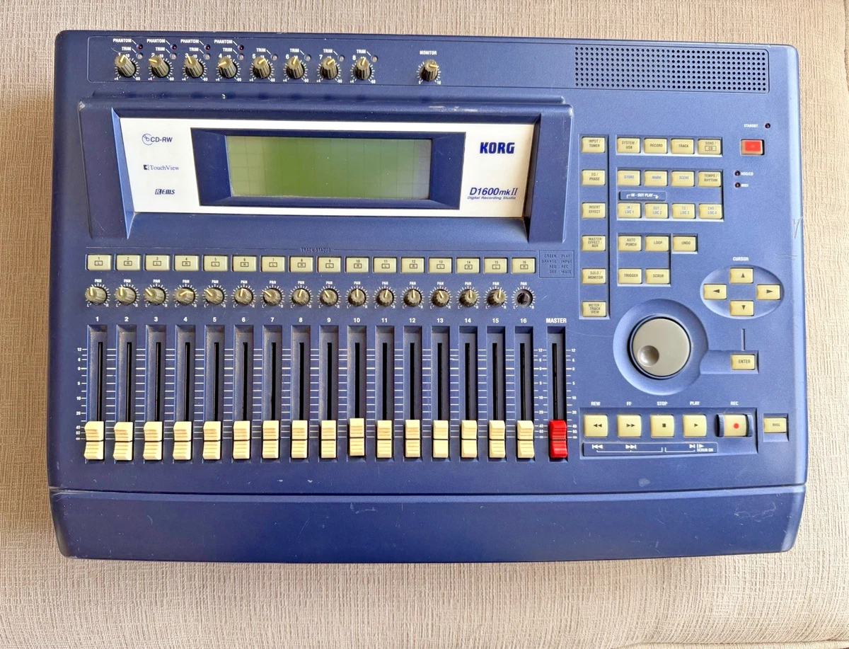【希少・取説付】コルグ デジタルレコーディング D1600mkII ジャンク扱い KORG D1600 mkII Multitrack Digital Recorder -- works, effects very