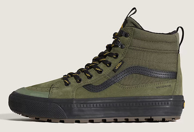 Vans Sk8-Hi Waterproof Insulated Shoe Green / Black Mens Winter Cushioning Boots