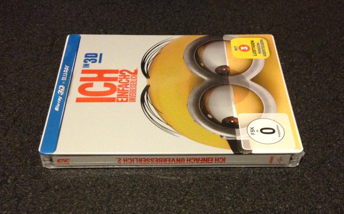 DESPICABLE ME 2 3D Blu-Ray SteelBook German Exclusive Region Free