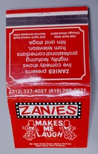 Nashville Chicago Matchbook ZANIES: Unstruck: (#4)