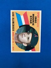 1960  TOPPS #137 LOU KLIMCHOCK  NRMT-MT ! SET BREAK **SMS CARDS**