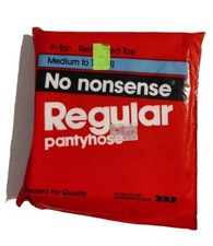 Vintage No Nonsense Regular Pantyhose 9 - Tan Reinforced Toe