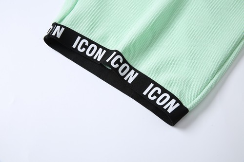 New Mens T Shirt + Shorts Set ICON2 Textured Waffle Material Tracksuit Summer - Picture 32 of 32