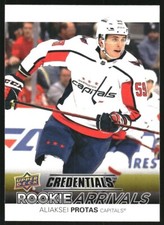 2021-22 Upper Deck Credentials Rookie Arrivals RC #RA-35 Aliaksei Protas