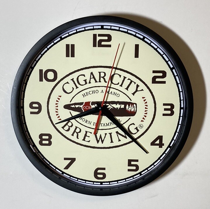 Cigar City Brewing Logo Battery Operated Wall Clock | eBay