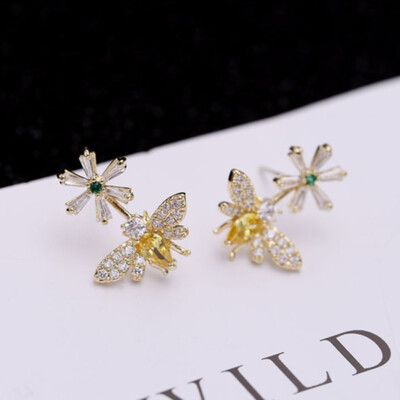 Fashion Stud Earrings For Women - 925 Silver Filled & Gold Plated, Gift Ready
