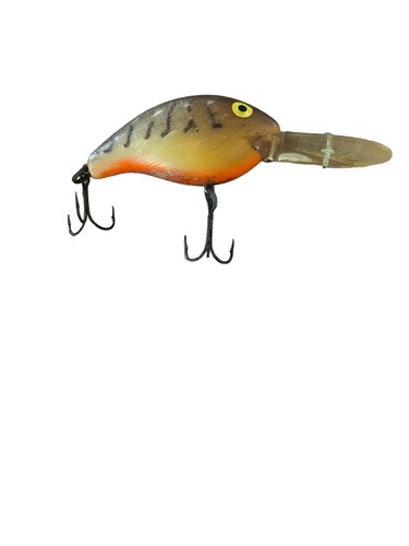 VINTAGE REBEL DEEP MINI R RATTLE CRANKBAIT BROWN CRAW 4 " OVERALL - Picture 2 of 7