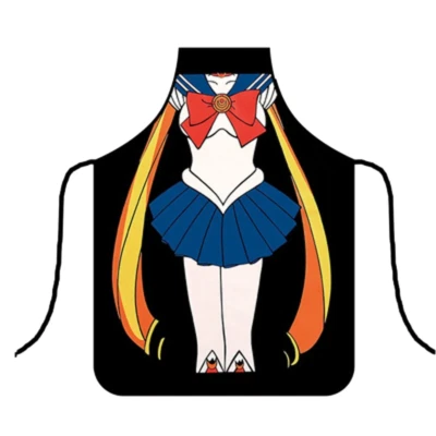 MULTIPLE Sailor Moon Apron Sports Smock Funny Dinner Sexy Anime Hero Cooking BBQ Pinafore