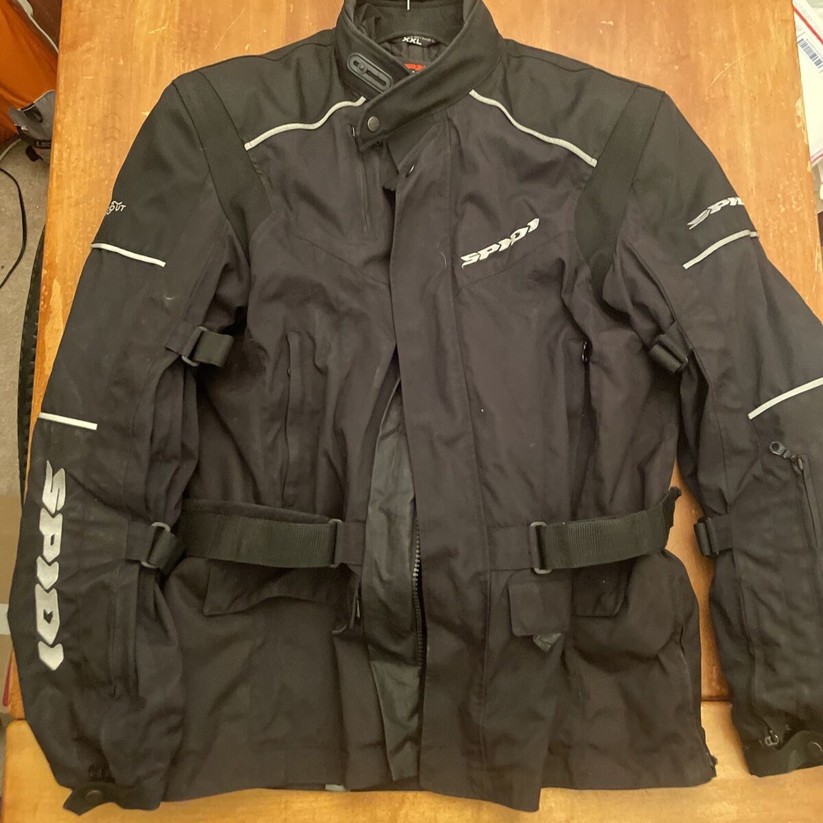 SPIDI H2Out On Track BLACK Armored Motorcycle Jacket Zip Out SPIDI H2Out On Track BLACK Armored Motorcycle Jacket Zip Out