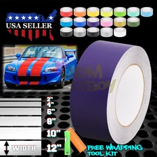 Matte Color Racing Stripes Vinyl Wrap Sticker For Honda S2000 Stripe 10FT / 20FT
