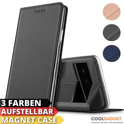 Klapp Hülle für Google Pixel 6 7 8 9 10 Pro XL Schutz Cover Kartenfach Case