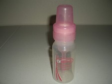 T7 EUC Dr Brown's Pink Baby Bottle 4 oz Anti Colic Complete but no nipple