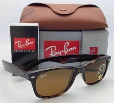 New Ray-Ban Sunglasses RB 2132 710 52-18 NEW WAYFARER Havana