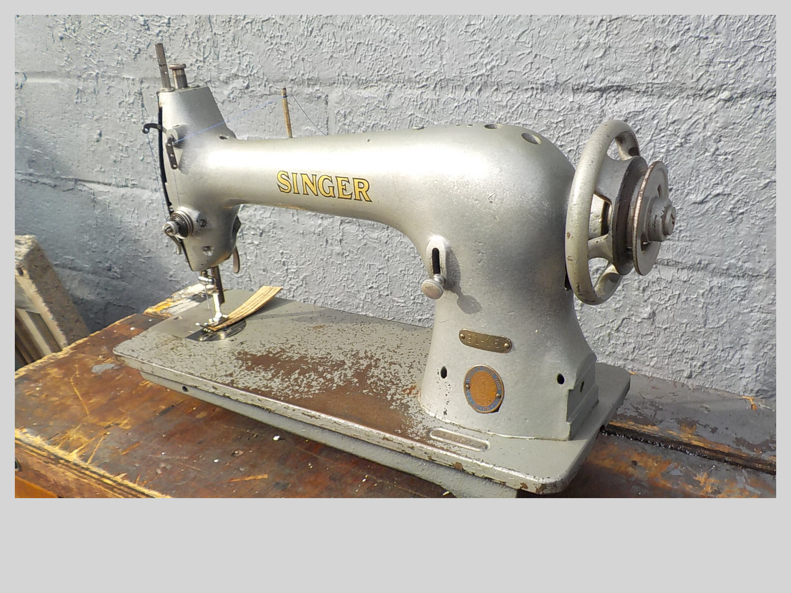Vintage Industrial Sewing Machine Singer 3115 ,one needle, Leather eBay