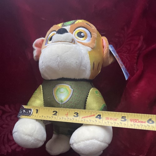 Nuevo Nickelodeon PAW PATROL Aqua Pups Pals 8" Peluche RUBBLE con Etiquetas - Imagen 5 de 10