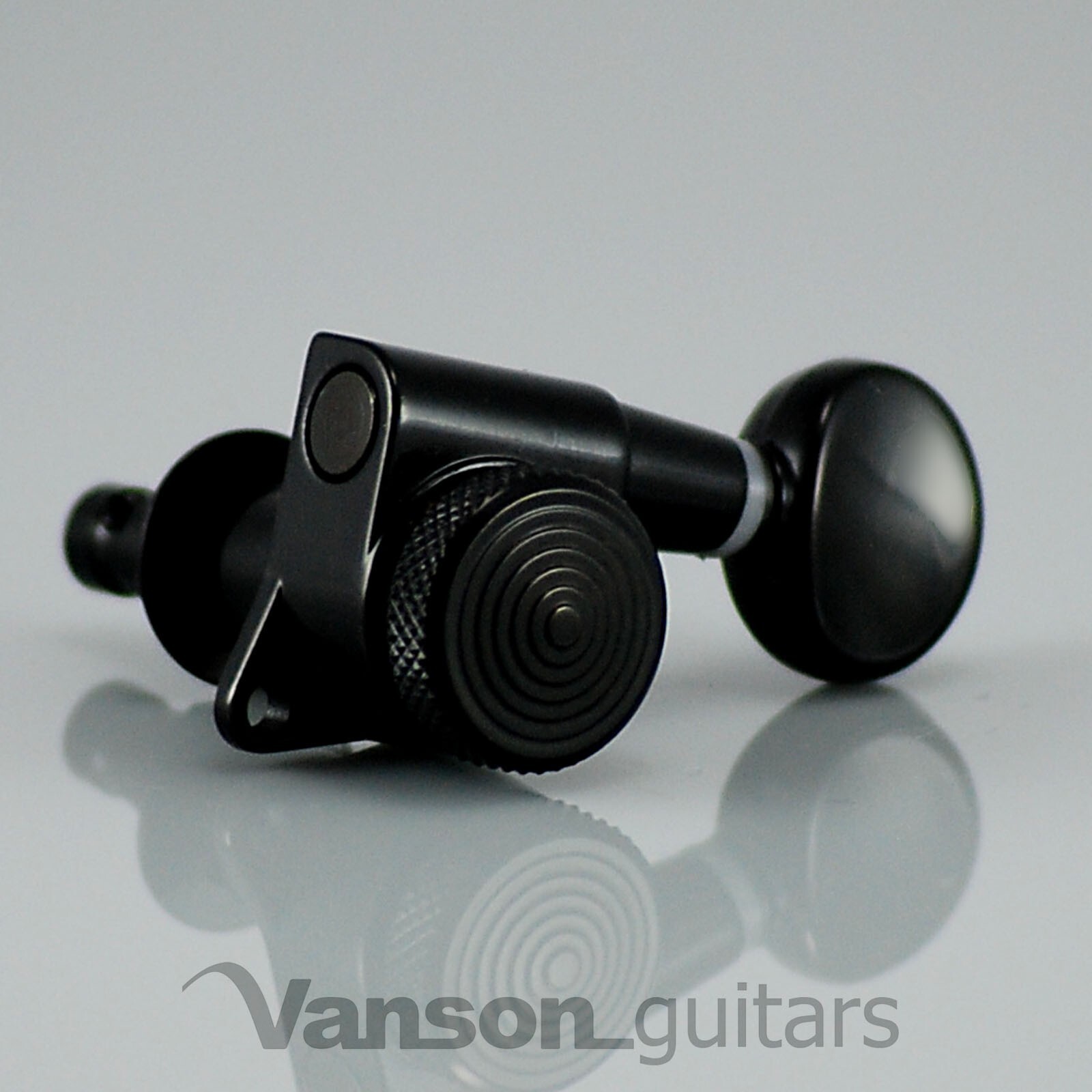 6 sintonizzatori Vanson LOCKING neri per Stratocaster Telecaster Strat Tele ®* SP05BK