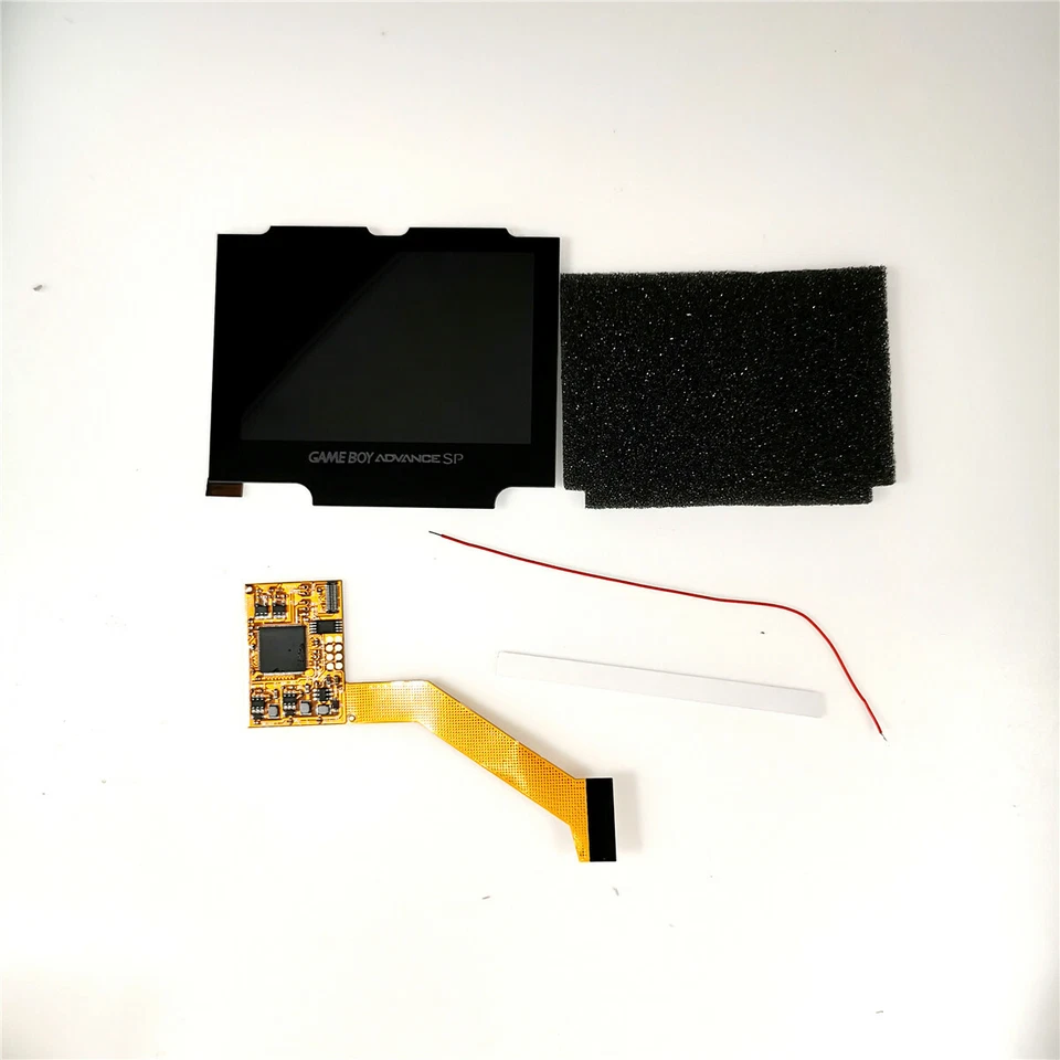 5 Levels Backlight Game Boy Advance SP GBA SP IPS LCD V2 Screen/Ribbon - Image 2 of 4