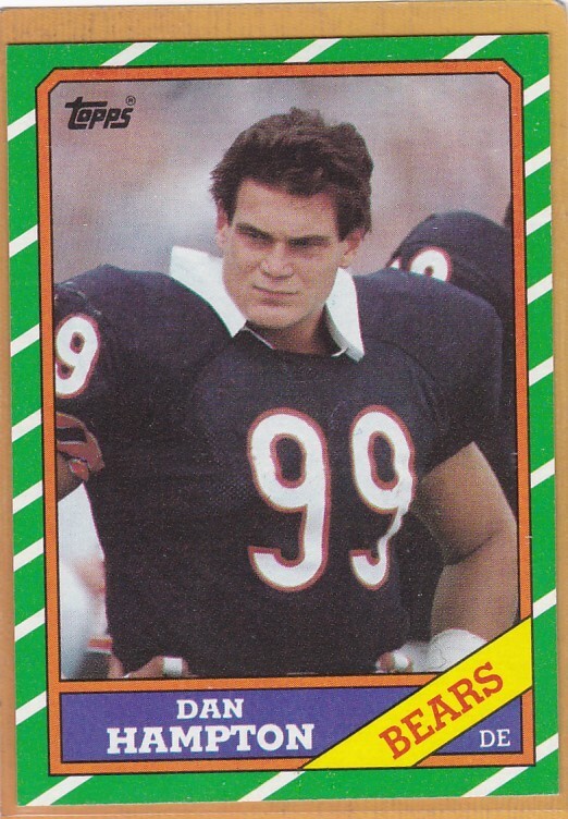 1986 TOPPS FOOTBALL DAN HAMPTON #22 BEARS NM *A15387