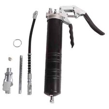 6000 PSI Manual Grease Gun Heavy Duty Pistol Grip Grease Gun Set with 14 oz Load