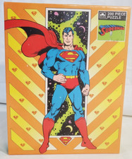 Vintage Golden DC Comics Superman 200 Piece Jigsaw Puzzle - 1989 - Never Opened