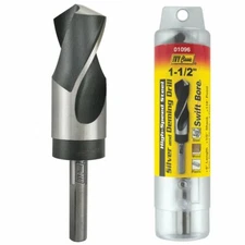 IVY Classic 01096 1-1/2" x 6" Silver and Deming HSS Drill Bit, 1/2" Shank