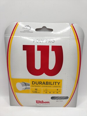 Wilson Unisex Poly Pro 15 99 Tennisschläger Saiten