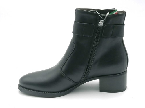 Nero Giardini scarpe donna I411270D tronchetti tacco plateau casual pelle Nero - Foto 6 di 9