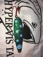 High Percentage Salmon Trolling Spoon With Hyper Vis Tape Not Paint 3 3/4”