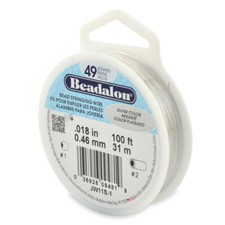 Beadalon® 49 Strands Bead Stringing Wire Stainless Steel * Many Colors & Sizes