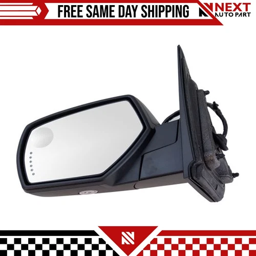 New Driver Side Mirror For 2014-19 Chevrolet Silverado 1500 GMC Sierra 2500 HD