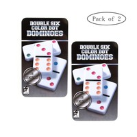 Dominos Set Aoqing Double 6 Color Dot Dominoesset Of 28 Dominos Game (pack Of... on sale Dominos Set Aoqing Double 6 Color Dot Dominoesset Of 28 Dominos Game (pack Of... on sale