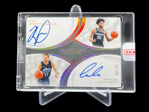 2018-19 Immaculate Marvin Bagley III Luka Doncic Dual Rookie Auto RC /49 DA-ML