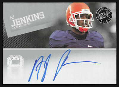 2012 Press Pass #PPS-AJ A.J. Jenkins Autographs Silver AU