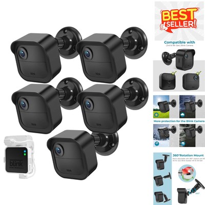 Premium Outdoor Camera Mounts for Blink, 5-Pack with Weather-Resistant Housing