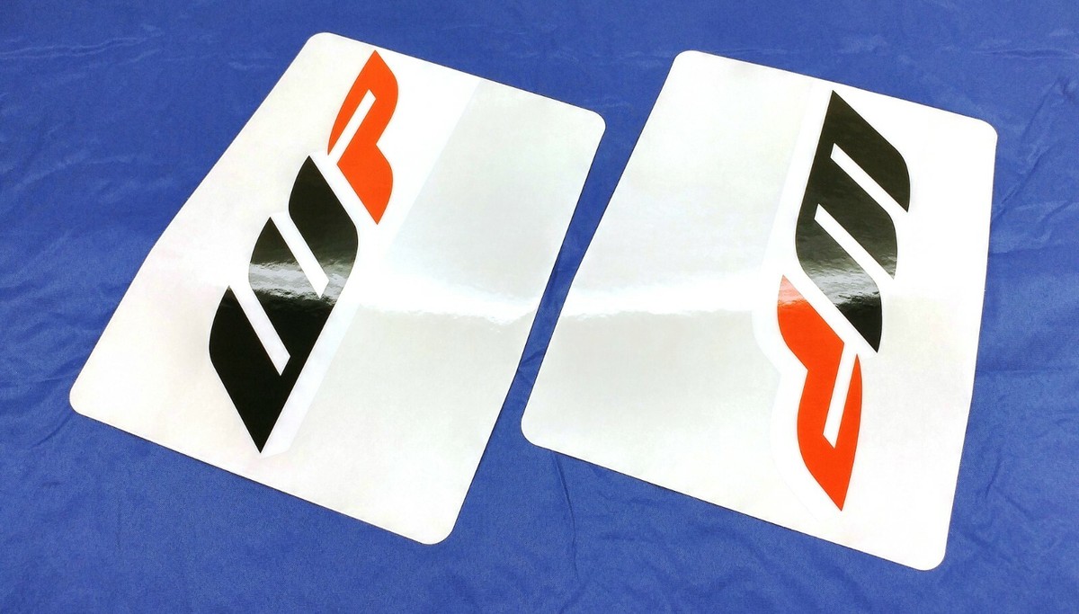 New Factory Husqvarna WP Front Fork Sticker Decal Set Clear