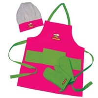 Curious Chef Tcc50187 Kids Textile Set Pink & Green Toy Play Bpa Free 100% Cotto Curious Chef Tcc50187 Kids Textile Set Pink & Green Toy Play Bpa Free 100% Cotto