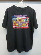 Harley Davidson Motorcycles Black Daytona Bike Week 2002 T-Shirt USA Made Large