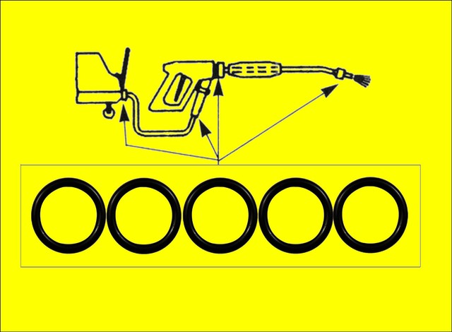 10x O-Ring Dichtung Set Für Kärcher HD Geräte 2.880-990.0 Wap Kränzle Dichtungen - Foto 7